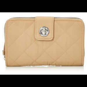 Vera Bradley Performance Twill Turnlock Wallet